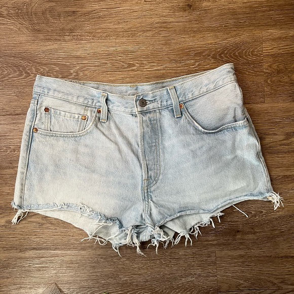 Levi's Pants - Levi’s light blue denim cutoff shorts